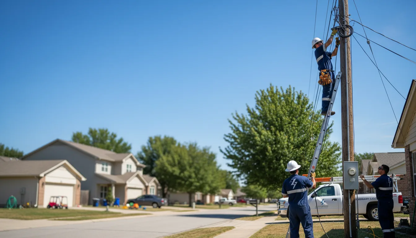Residential electrician providing installation services in Darden, TN